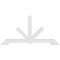 Ekena Millwork Vanguard Architectural Grade PVC Gable Bracket, 108"W x 54"H x 4"D x 6"F, 12/12 Pitch GBP108X54X0406VAN00 - alternate 2